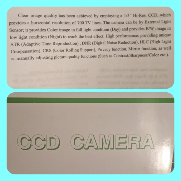 Enhanced EFFIO-E on screen display, done CCD camera Sony 1/3" color Super HAD ll - Picture 9 of 9